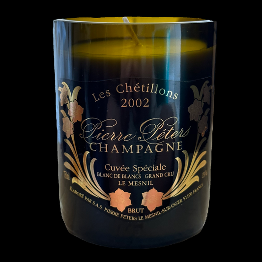 Pierre Peters Champagne Les Chetillons 2002 Cuvee Speciale Candle