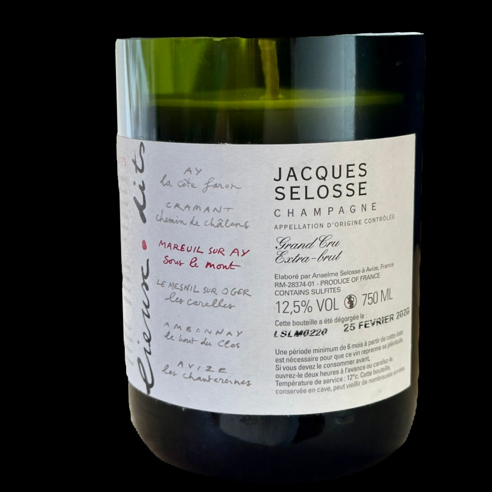 Selosse Lieux-Dits - Mareuil Sur Ay sous le mont Grand Cru Champagne Candle