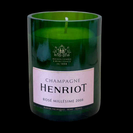 Henriot Rose 2008 Champagne Candle